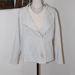 CYRUS, plus size Moto zip up jacket 1X .......